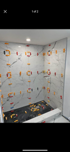 shower wall tile installation