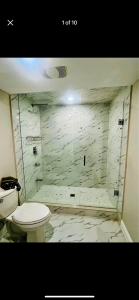 new glass shower