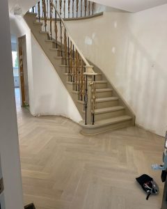 Light brown staircase